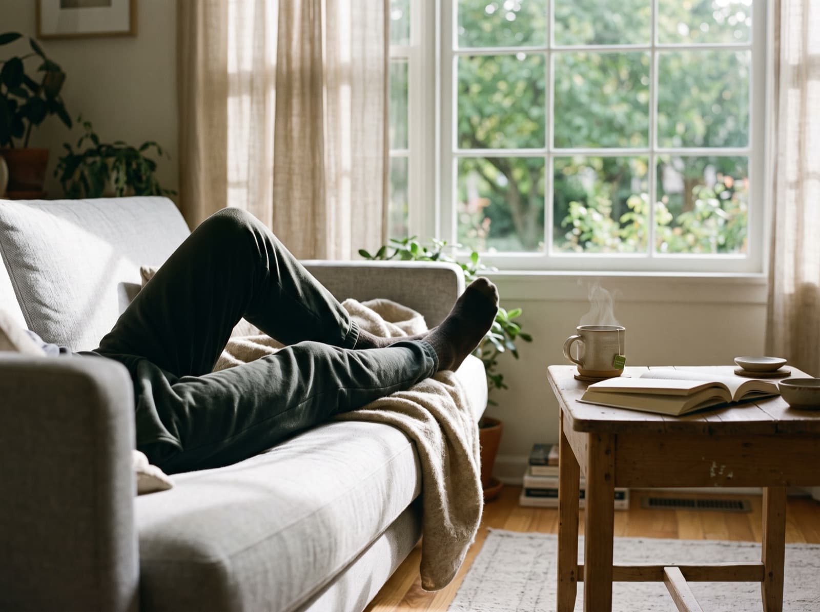 Erholung auf dem Sofa
